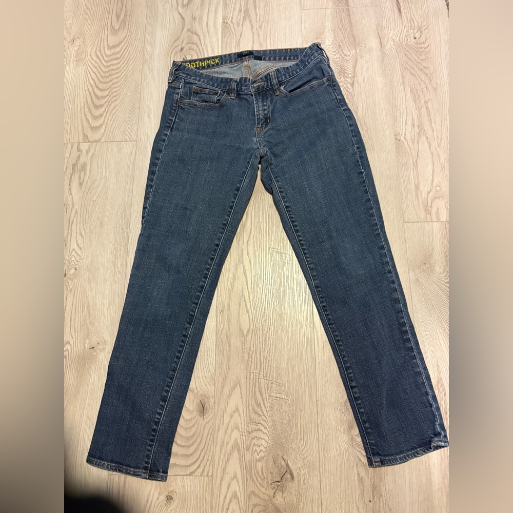 J.CREW Stretch 28”waist Toothpick jeans. Excellent like new.